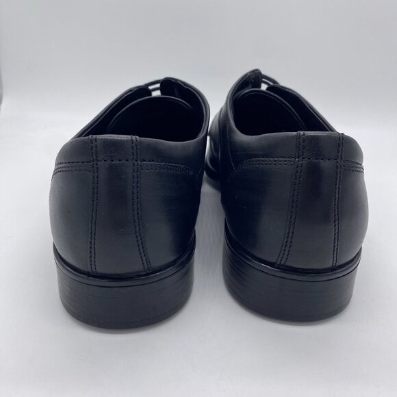 ECCO Citytray Black Leather Derby Cap Toe Dress Shoes EU 43  display picture 1